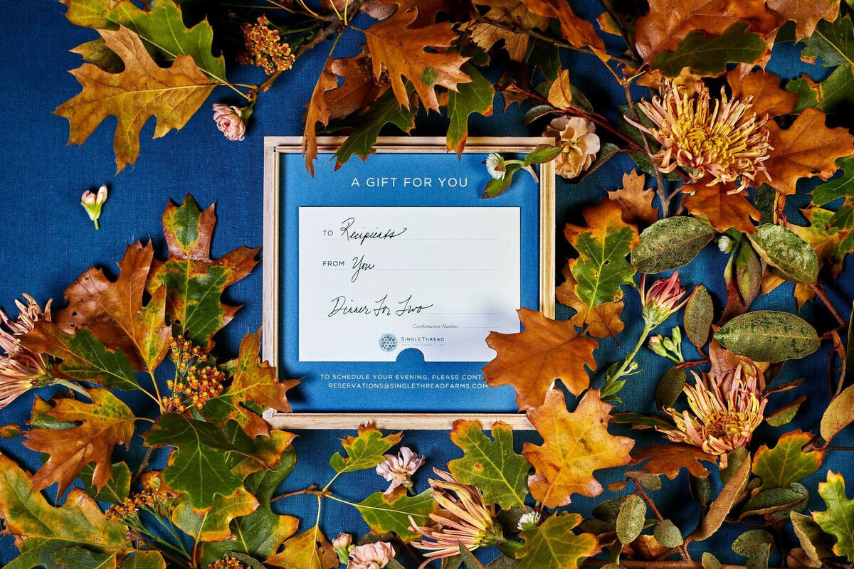 Gift Certificate in Cedar Wrapped Box