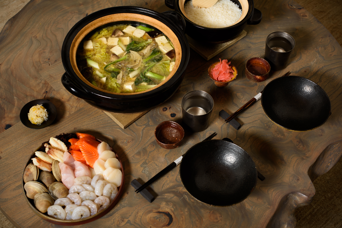 Image of Hokkaido style seafood miso hot pot